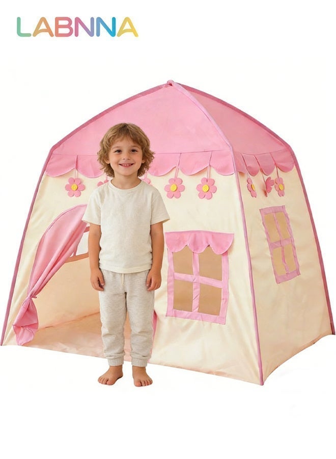LABNNA Kids Fun Playhouse Portable Durable Pop up Tent with Windows for Indoor and Outdoor, Easy to Set Up and Fold, Plenty of Room to Play, Suitable for Family Vacation on Beach, Garden and Camping, 130*100*130cm - Image 4